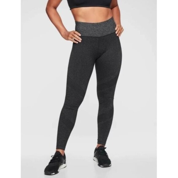 Athleta Pants - NWOT Athleta Lurex Twilight Black Shimmer Sparkle Tights Leggings Size XS 1179